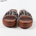 Superstarer Summer Factory Women Cheap Diamond PVC Slippers Ladies High Quality Beautiful Beaded Jewel Slider